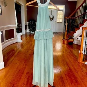 ASOS halter green midi formal dress Size 2
